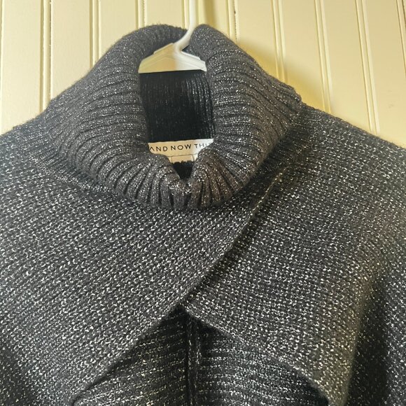 And Now This Metallic Knit Cropped Shrug Sweater | NWT Size Small - Picture 5 of 15